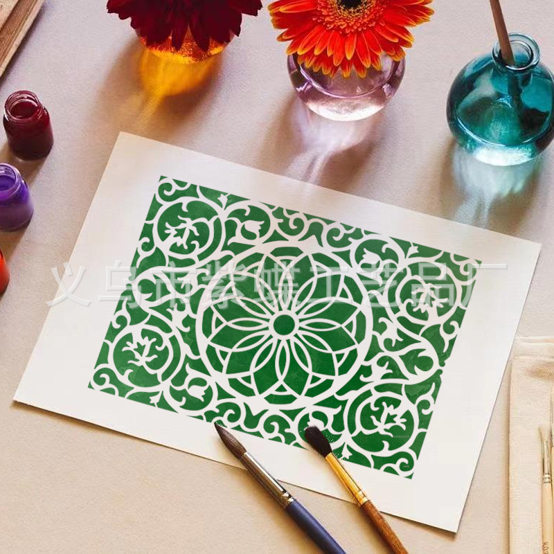 Șablon de desen geometric, PET șablon, A1118, Yiwu City Purple Butterfly Crafts Factory