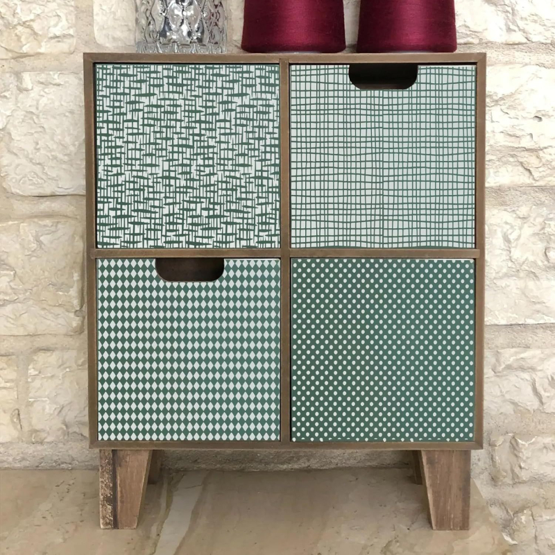 DIY Șablon Temă, 16 bucăți textură în carouri, tăiere geometrică cu decupaje, reutilizabil, Material: PTE