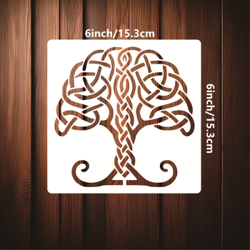 Șablon de pereți cu model Kettle Knot, tăiere, material ecologic, neimportat, fără licență IP, fără mărci private licențiate