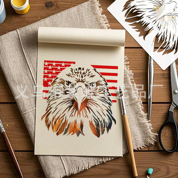 Șablon de desen cu siluete de animale, export internațional, PET, cod A1102, brand Yiwu City Purple Butterfly Crafts Factory