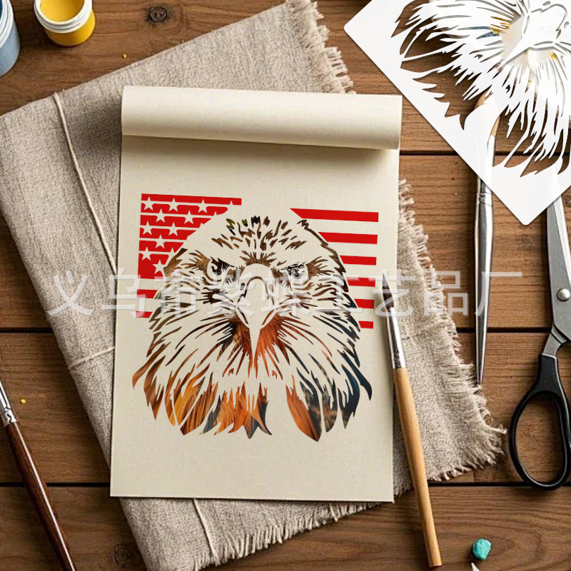 Șablon de desen cu siluete de animale, export internațional, PET, cod A1102, brand Yiwu City Purple Butterfly Crafts Factory