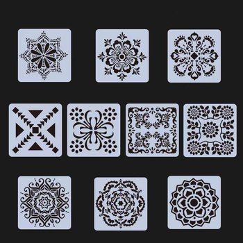 Șablon Mandala pentru perete DIY – design decupat, PET material, fără import, fără autorizare IP, fără etichetă privată licențiată