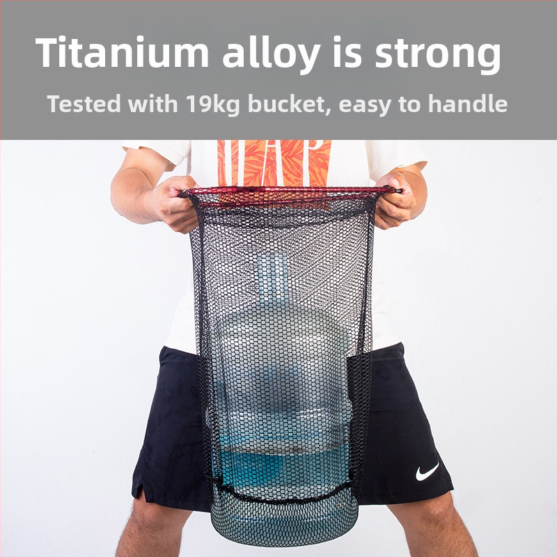 Manulife cap de plasă pentru pescuit caras — ultraușor, aliaj de titan, etichetă privată licențiată