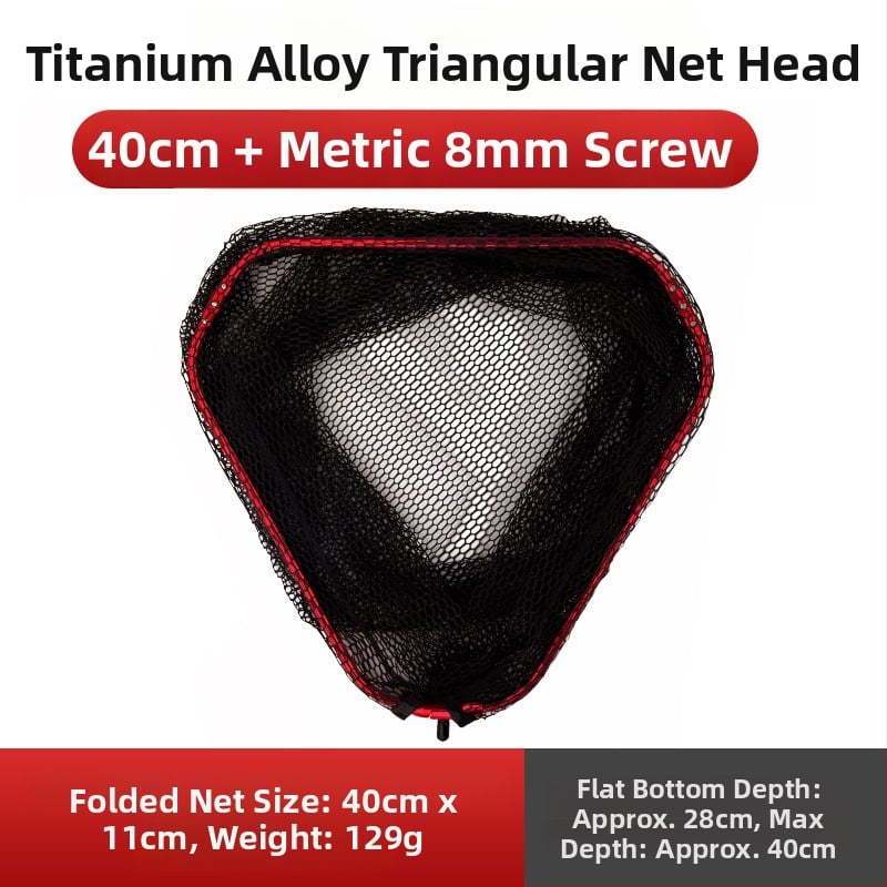 Manulife cap de plasă pentru pescuit caras — ultraușor, aliaj de titan, etichetă privată licențiată