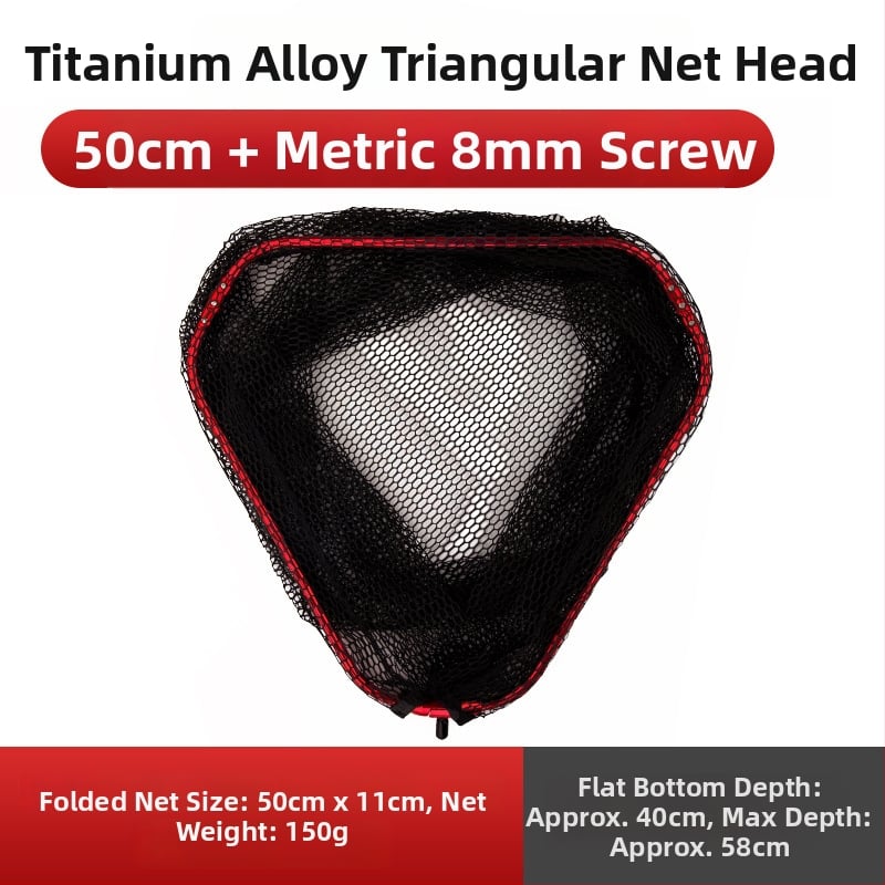 Manulife cap de plasă pentru pescuit caras — ultraușor, aliaj de titan, etichetă privată licențiată