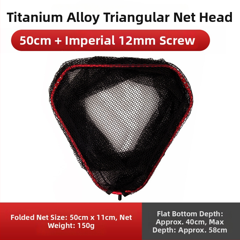 Manulife cap de plasă pentru pescuit caras — ultraușor, aliaj de titan, etichetă privată licențiată