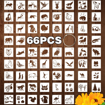 Șablon de pictură cu animale de desene animate pentru copii | Jingshang, material prietenos cu mediul, Import: Nu, Fără autorizare IP