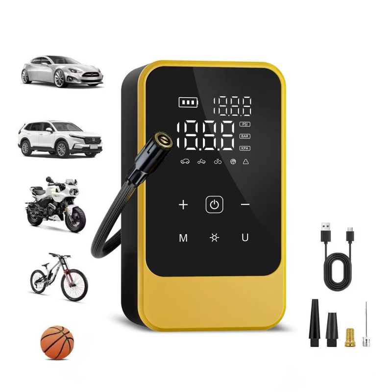 Ασύρματη αντλία ελαστικών αυτοκινήτου, φορητή ηλεκτρική αντλία αέρα, 12V, 30 L/min, ψηφιακή οθόνη, φόρτιση USB