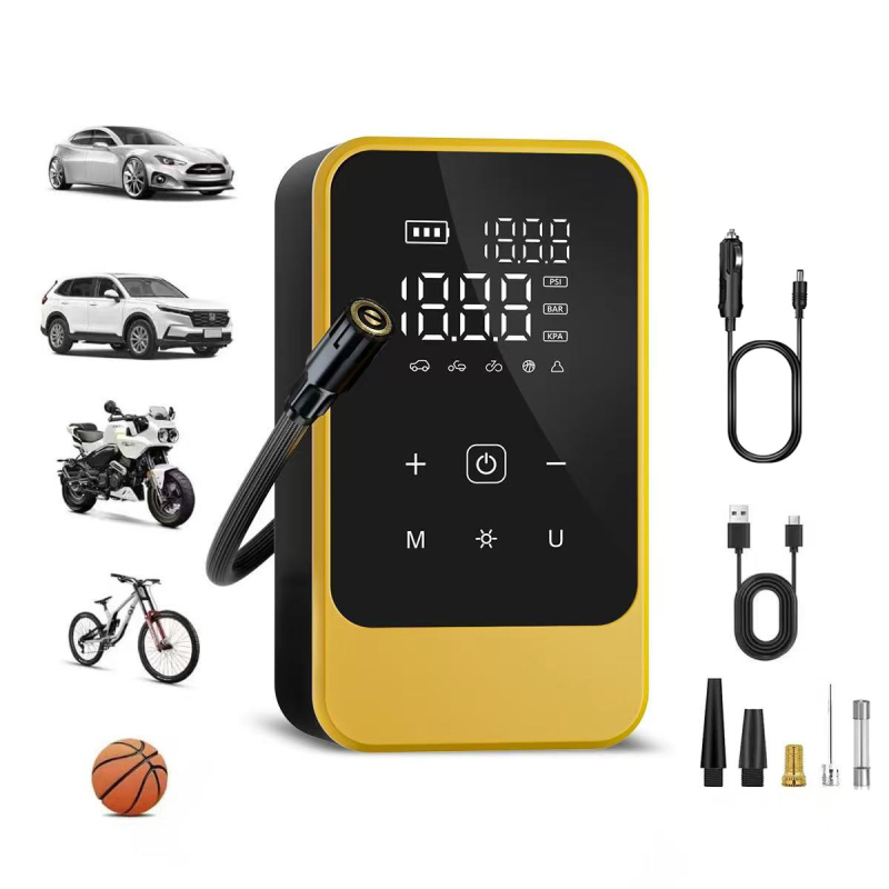 Ασύρματη αντλία ελαστικών αυτοκινήτου, φορητή ηλεκτρική αντλία αέρα, 12V, 30 L/min, ψηφιακή οθόνη, φόρτιση USB