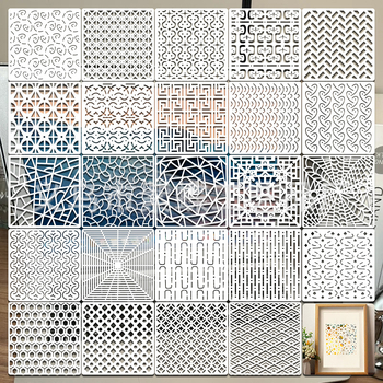 Geometrijski šablon za crtanje s šupljim oblikama – PET materijal, nije uvezen, bez IP autorizacije