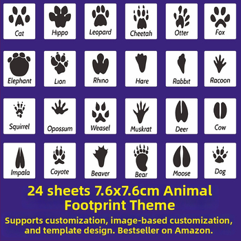 Șablon PET gol pentru pictură cu alfabet pentru copii, material PET; fără import; autorizare IP: Nu; mărci private licențiate: Nu