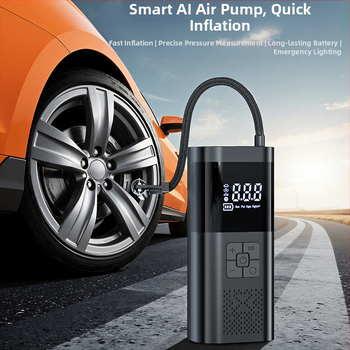 Ασύρματος συμπιεστής αυτοκινήτων αέρα με ψηφιακή οθόνη, προεπιλεγμένη πίεση ελαστικού και αυτόματη διακοπή, 12V, 25 L/min, επαναφορτιζόμενη μπαταρία λιθίου