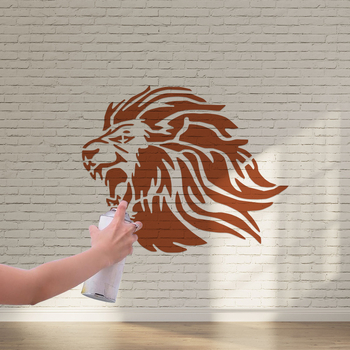 Falra szánt sablon a tigri és oroszlán mancsa nyomával – PET anyag, Purple butterfly márka, üreges kivágás (hollow-out), DIY falidíszhez, import nem engedélyezett, értékesítési területek: egyéb, IP engedély: Nincs