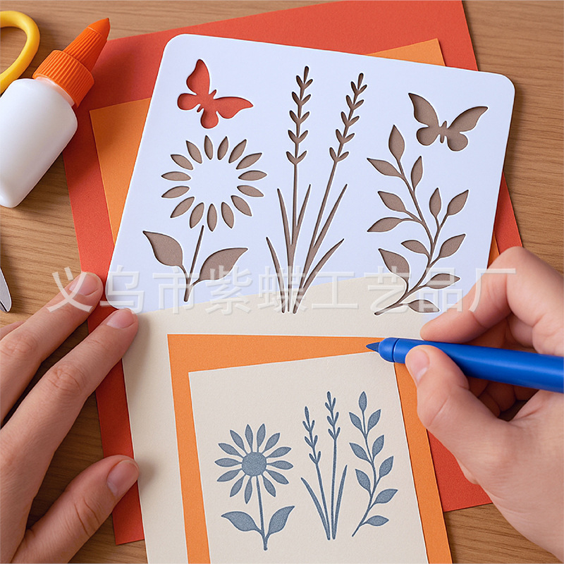PET izrez za crtanje za kućne ljubimce, biljke i ptice — Marka Yiwu Purple Butterfly Arts and Crafts Factory; Materijal: PET; IP odobrenje: Ne; Uvoz: Ne