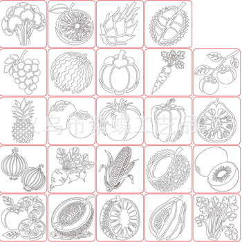 Gyerekeknek DIY kivágásos rajz sablon gyümölcsmintákkal (dinnye és alma) — Anyag PET; Márka Yiwu Purple Butterfly; Import: Nem; Szerzői jogok: Nincs engedélyezve