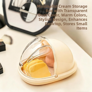 Cutie de depozitare pentru produse cosmetice și organizator pentru masă — protecție împotriva prafului, capac rabatabil, stil modern minimalist, lansare 2025; Material: Altul; Personalizare: Nu