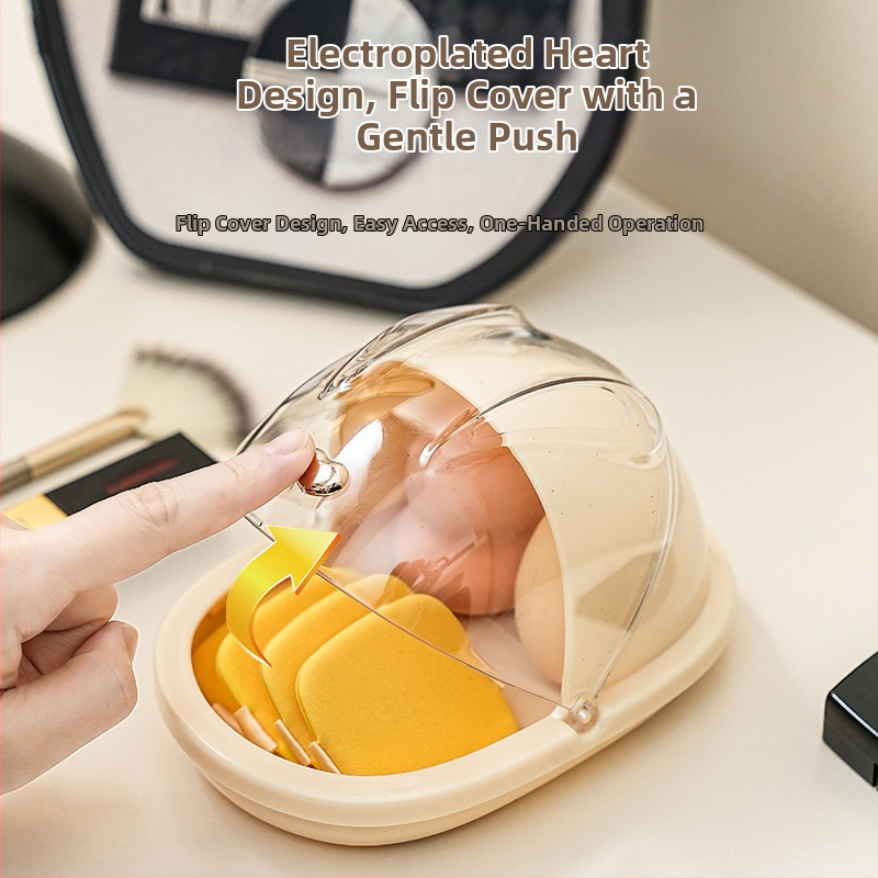 Cutie de depozitare pentru produse cosmetice și organizator pentru masă — protecție împotriva prafului, capac rabatabil, stil modern minimalist, lansare 2025; Material: Altul; Personalizare: Nu