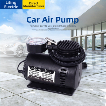 12V Φορητός φουσκωτήρας ελαστικών αυτοκινήτου με μετρητή πίεσης, 120W, 35 L/min, καλώδιο τροφοδοσίας 2.5 m