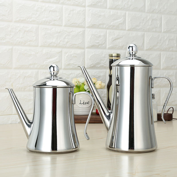 Baiqing rozsdamentes acél olaj- és szószpalack hosszú kifolyócsővel, porvédett