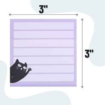 Macska mintás ragasztós jegyzetek – 80 oldal, termékszám YL042, márka Package Printing