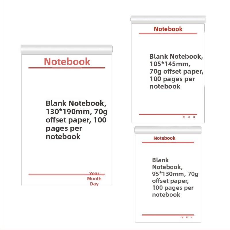 Mo yu Mini blok bilježnica u obliku cigle – tearable draft blok, nije ljepjiv, IP ovlaštenje: Ne