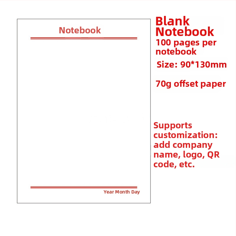 Mo yu Mini blok bilježnica u obliku cigle – tearable draft blok, nije ljepjiv, IP ovlaštenje: Ne