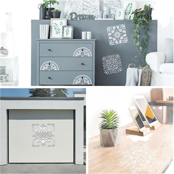 Mandala cvjetni šablon za izrezivanje za DIY sprej slikanje – PET kalup, marka Piyou, nije uvoz, IP autorizacija nije odobrena