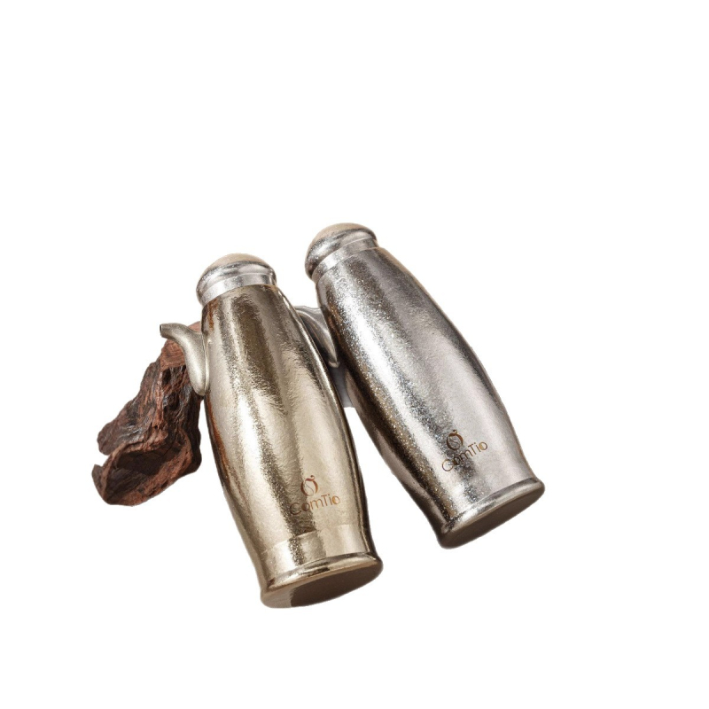 Titán olaj- és ecetkanna, modern minimális dizájn, öntési funkció, kompatibilis a saját olajecsetével