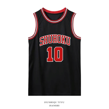 Flash Power Slam Dunk košarkaški dresovi – broj 10 Hanamichi Sakuragi, broj 14 Mitsui Hisashi, broj 11 Kaede Rukawa – unisex odrasli