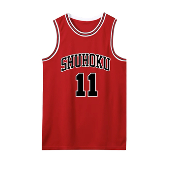 Flash Power Slam Dunk košarkaški dresovi – broj 10 Hanamichi Sakuragi, broj 14 Mitsui Hisashi, broj 11 Kaede Rukawa – unisex odrasli