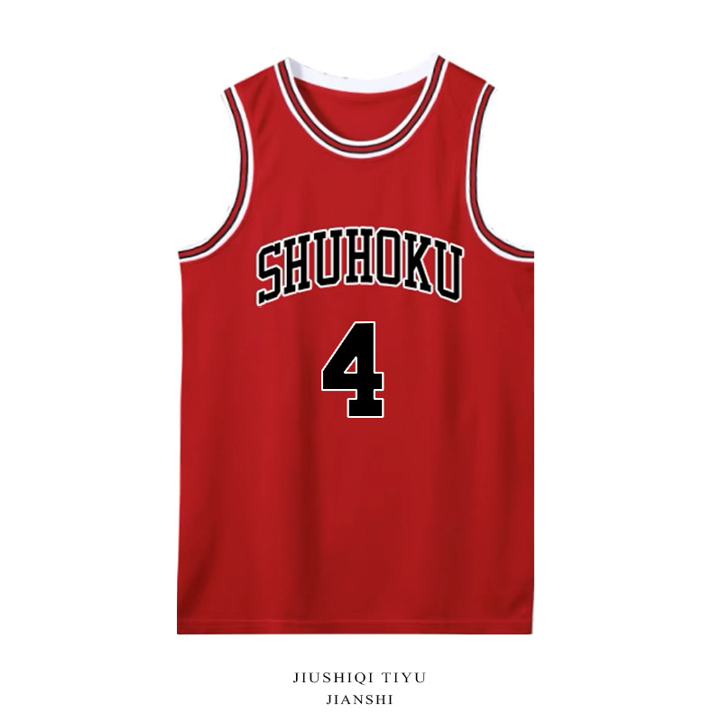 Flash Power Slam Dunk košarkaški dresovi – broj 10 Hanamichi Sakuragi, broj 14 Mitsui Hisashi, broj 11 Kaede Rukawa – unisex odrasli