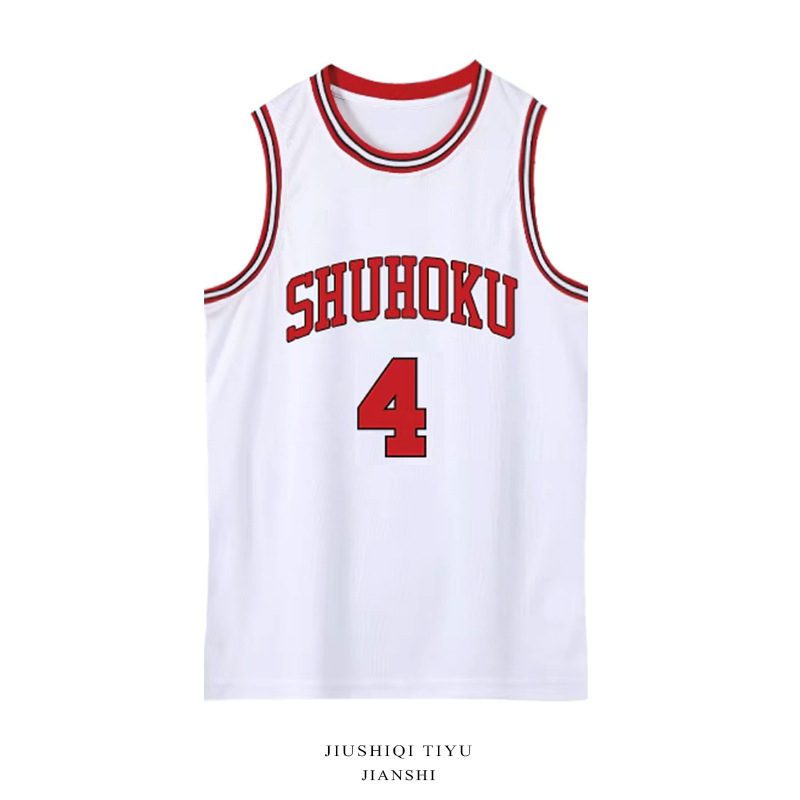 Flash Power Slam Dunk košarkaški dresovi – broj 10 Hanamichi Sakuragi, broj 14 Mitsui Hisashi, broj 11 Kaede Rukawa – unisex odrasli