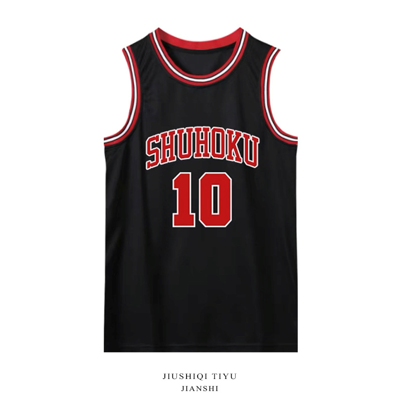 Flash Power Slam Dunk košarkaški dresovi – broj 10 Hanamichi Sakuragi, broj 14 Mitsui Hisashi, broj 11 Kaede Rukawa – unisex odrasli