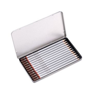 Skicirni olovci s drvenim kućištem, 12 komada u kutiji, brend Great Sage