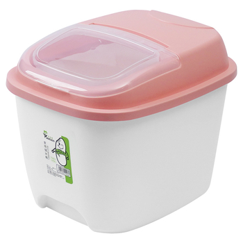 Boxă de depozitare a orezului cu capac etanș, rezistentă la umezeală și dăunători, din plastic PP, capacitate peste 10 litri