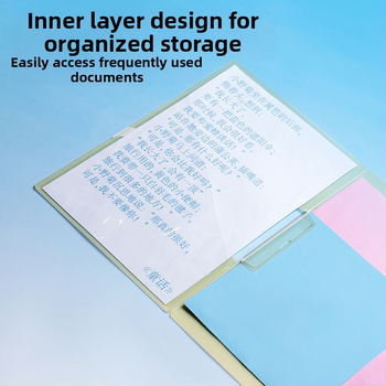 Dosar rotativ din acrilic pentru depozitarea lucrărilor de test cu inserții transparente