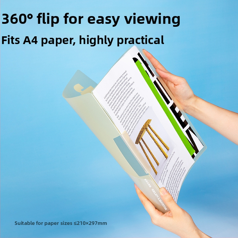 Dosar rotativ din acrilic pentru depozitarea lucrărilor de test cu inserții transparente