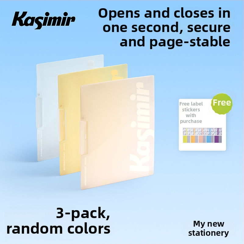 Dosar rotativ din acrilic pentru depozitarea lucrărilor de test cu inserții transparente