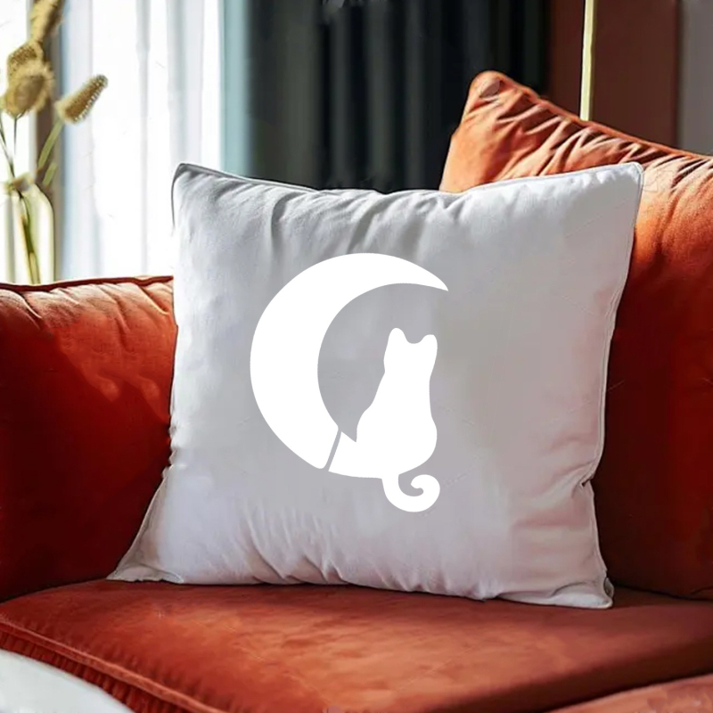 Macska siluett sablon, PET anyag, OWKJASW – importálás nélküli, IP engedély: Nincs, licencelhető magánmárka