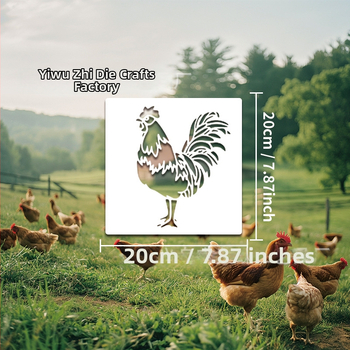 Șablon de gravură pentru Ziua Recunoștinței, decor de casă cu design perforat, material PET