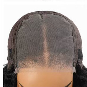 Hosszú göndör paróka valódi hajból, elülső csipkés rész – Bell Roll modell, kézzel készült, festhető és permelhető