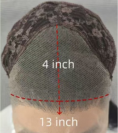 Hosszú göndör paróka valódi hajból, elülső csipkés rész – Bell Roll modell, kézzel készült, festhető és permelhető