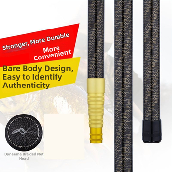 Prăjină telescopic din carbon pentru plasă de pescuit, ultra-ușoară, portabilă