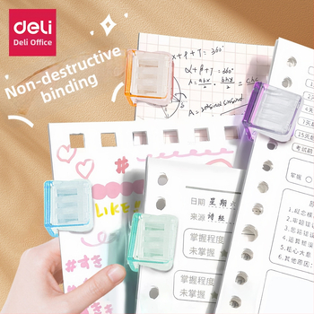 Deli clip acrilic pentru foi de test și legare fără cusur