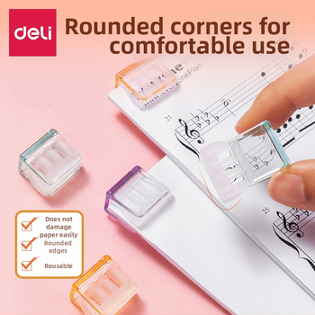 Deli clip acrilic pentru foi de test și legare fără cusur