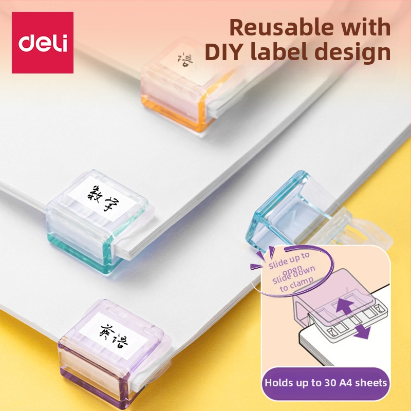 Deli clip acrilic pentru foi de test și legare fără cusur