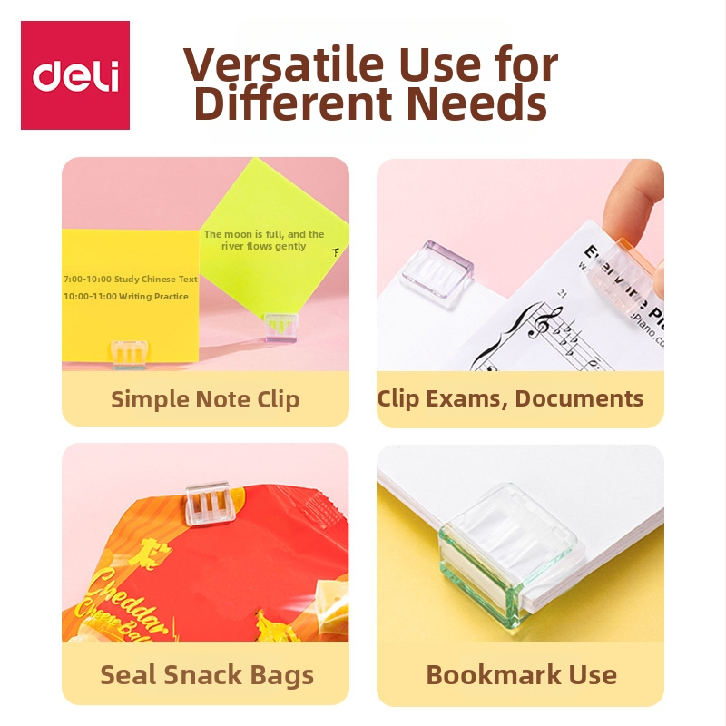 Deli clip acrilic pentru foi de test și legare fără cusur