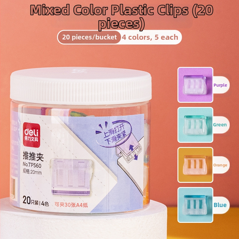 Deli clip acrilic pentru foi de test și legare fără cusur