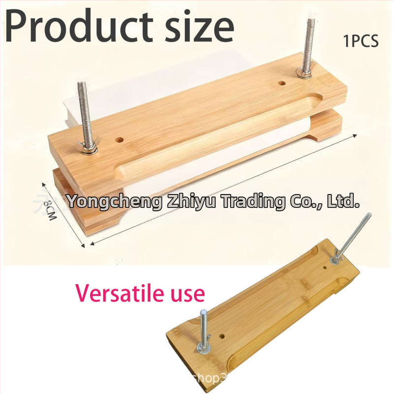 Dosar din lemn pentru legarea cărților, cu canelură, placă dreptunghiulară pentru legare, cu 2 șuruburi