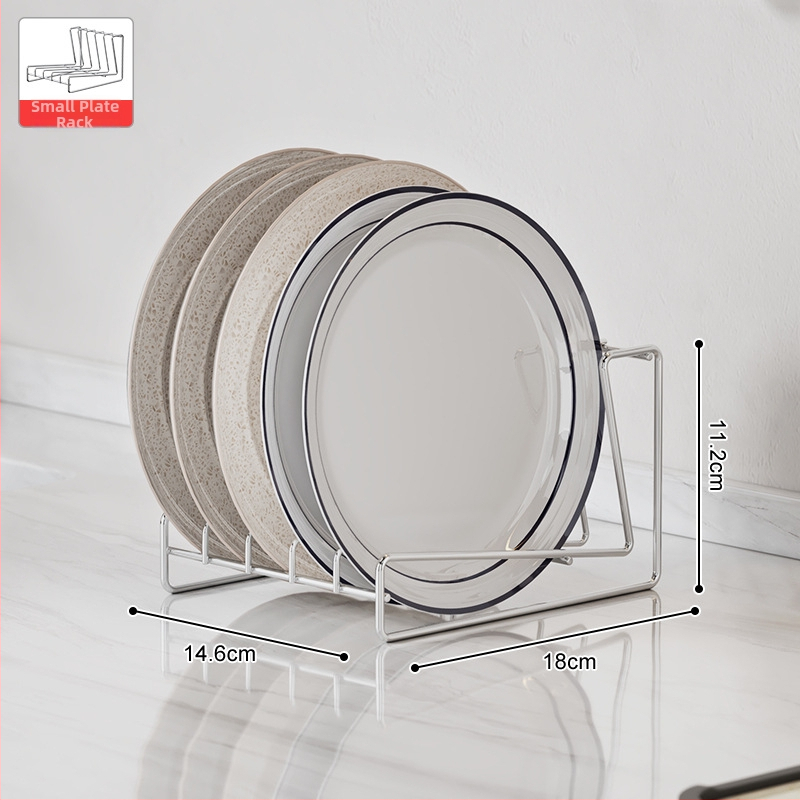 Raft pentru farfurii din oțel inoxidabil 304 — simplu, pentru dulap dezinfectare încorporat, cu drenaj, design modern